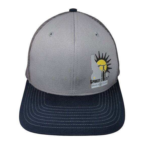 Spokey Joe's Bikes Gear Snapback Trucker Hat Gray One Size Mesh Back Richardson - Picture 1 of 10